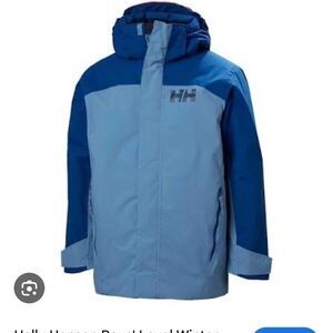 EUC- small marks on sleeves as shown. Fuzzes in the Velcro. 
Removable hood